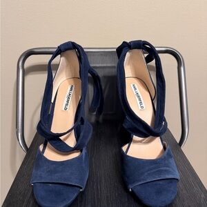 Karl Lagerfeld Dark Blue Strappy Heels